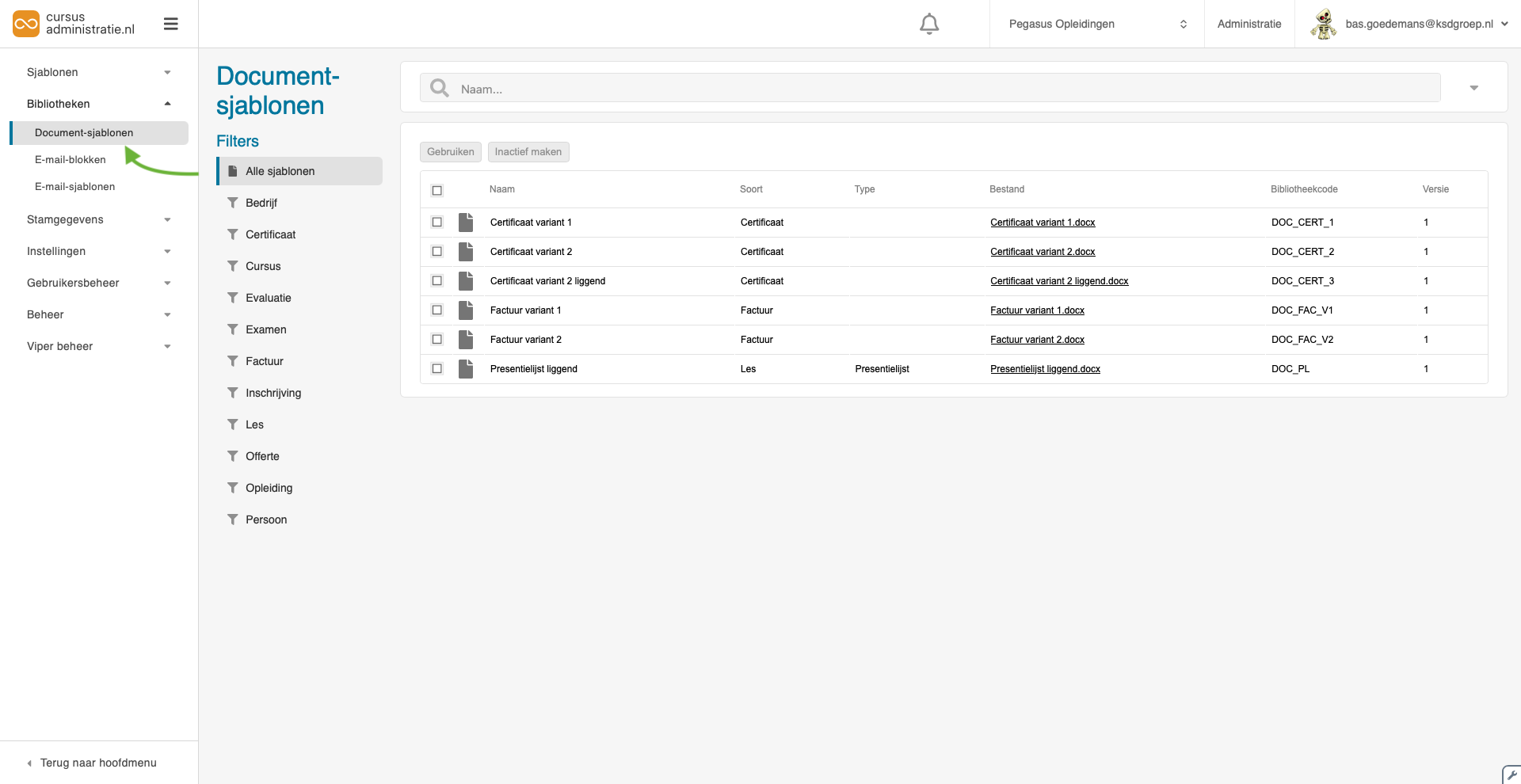 Documentsjablonen-101
